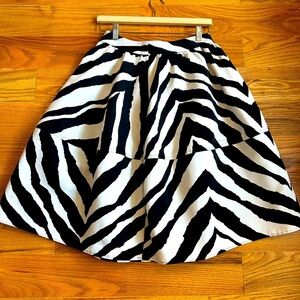 Express Zebra Print Skirt